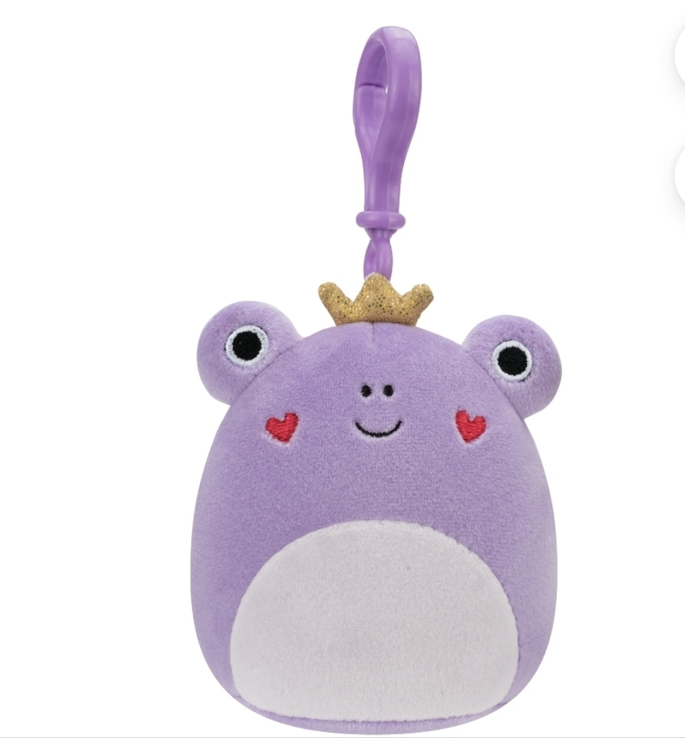 Squishmallows Original 3.5 inch Francine I the Purple Frog With Heart Cheeks